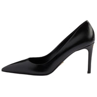 PRADA Saffiano Slim Heel High Heels 8.5cm Women's Black