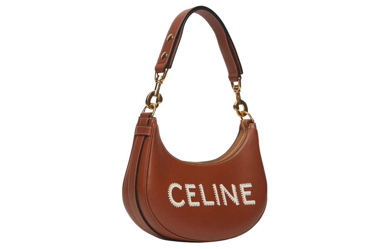 CELINE Ava Medium Shoulder Bag Brown