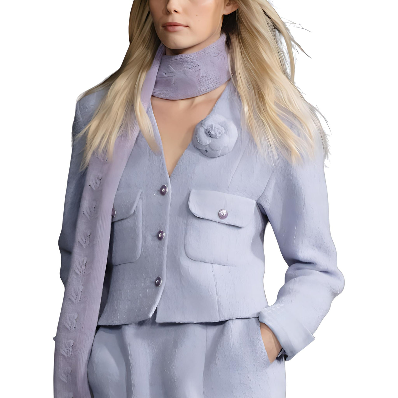 CHANEL 24 Fall And Winter Jackets Coats Women's Purple