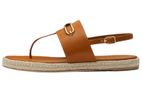 HERMES Strap Sandals Women's Brown