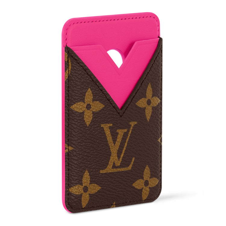 LOUIS VUITTON Canvas Card Holder Women's Pink