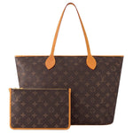 LOUIS VUITTON Cow Leather Tote Bag Shopping Bag Shoulder Bags Men's Brown