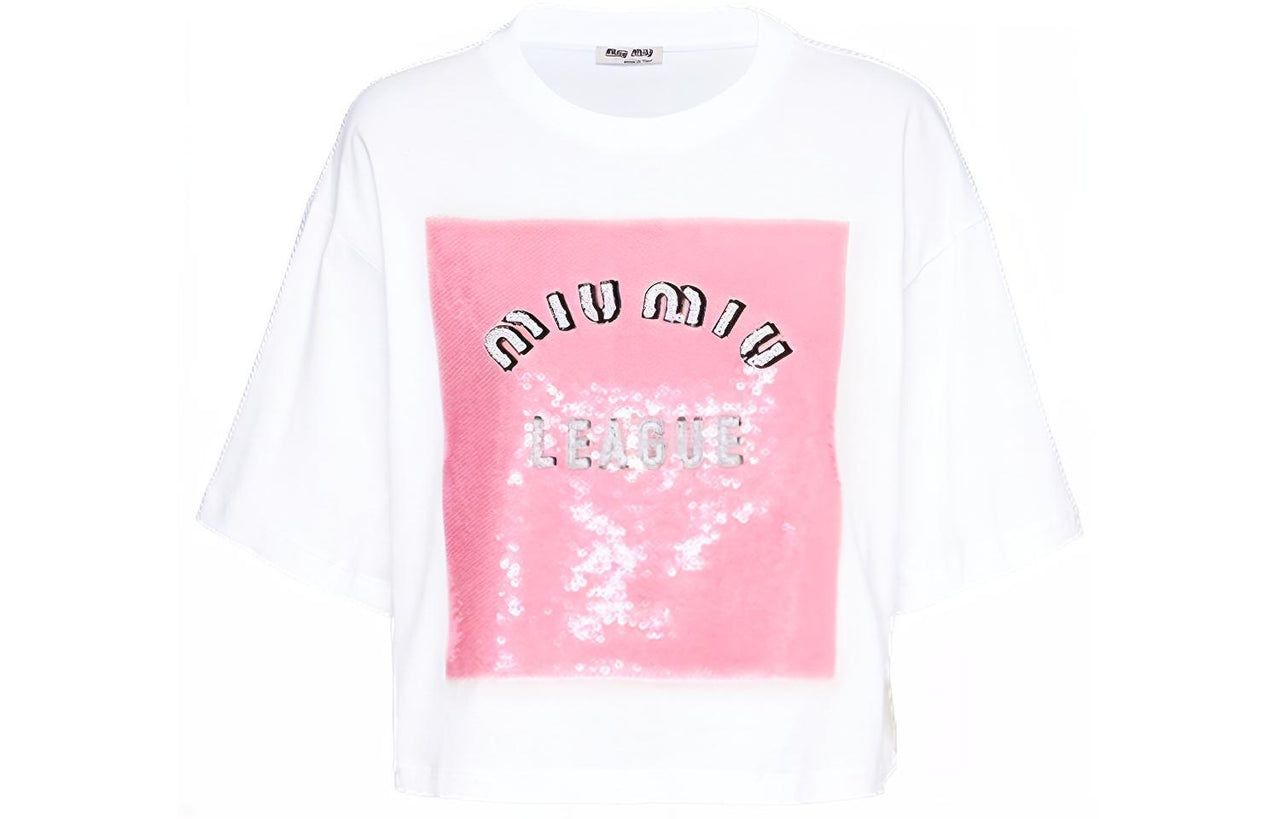 MIU MIU SS22 T-Shirt Women's White