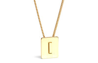 CELINE Alphabet I Necklace In Brass With Gold Finish