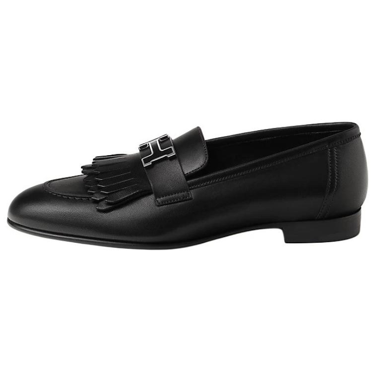 HERMES Loafers Women's Black