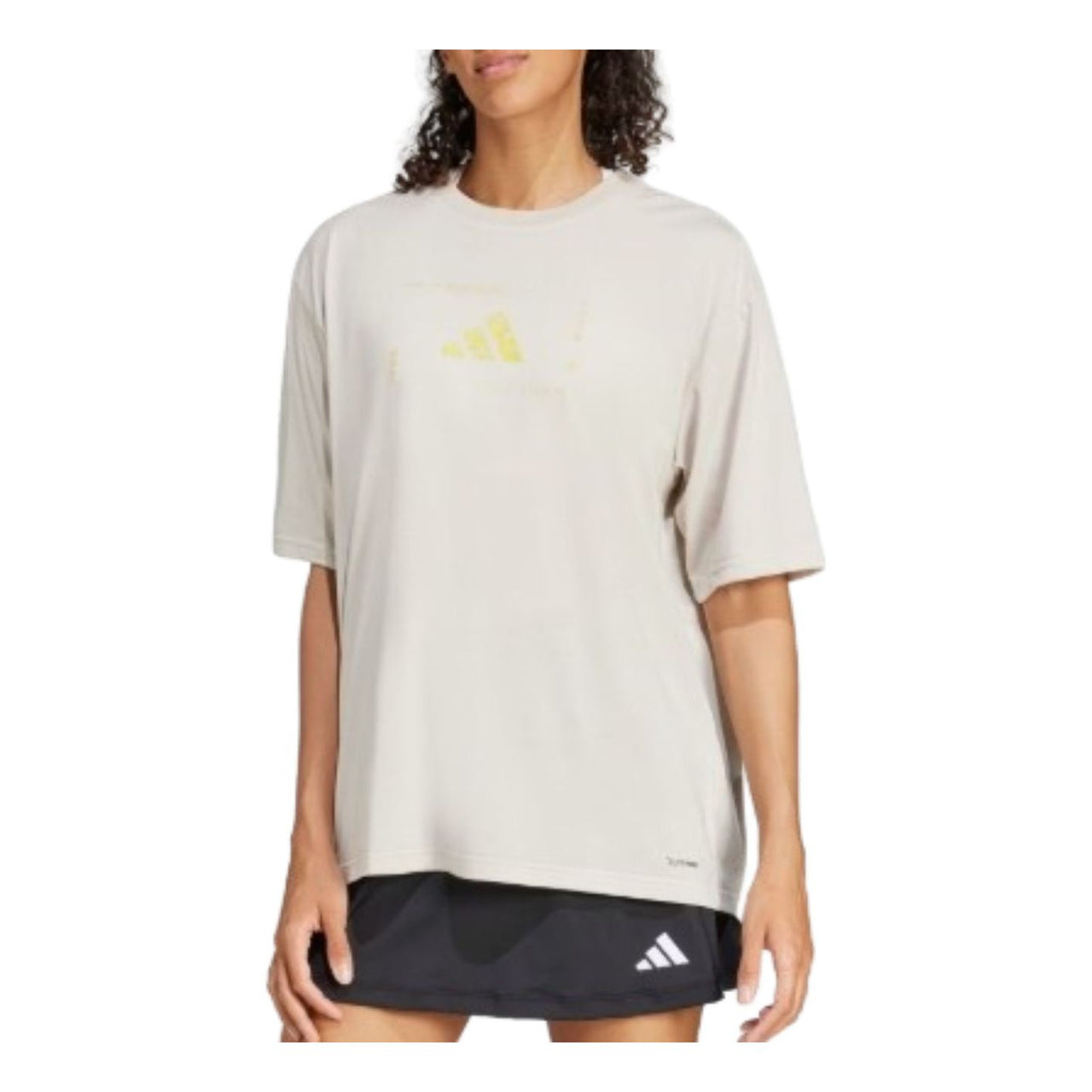 (WMNS) adidas Climacool Training Animal Logo Graphic T-Shirt 'Beige' JJ1441