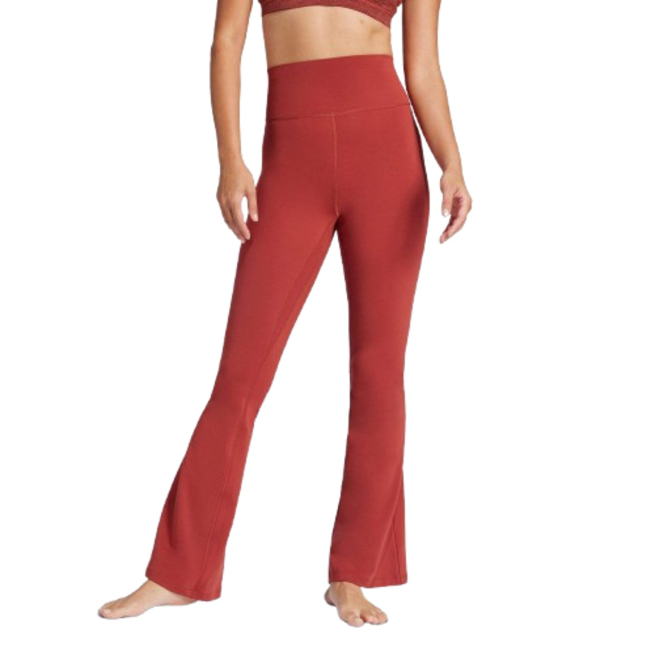 (WMNS) adidas All Me Flare Leggings 'Red' JI8351