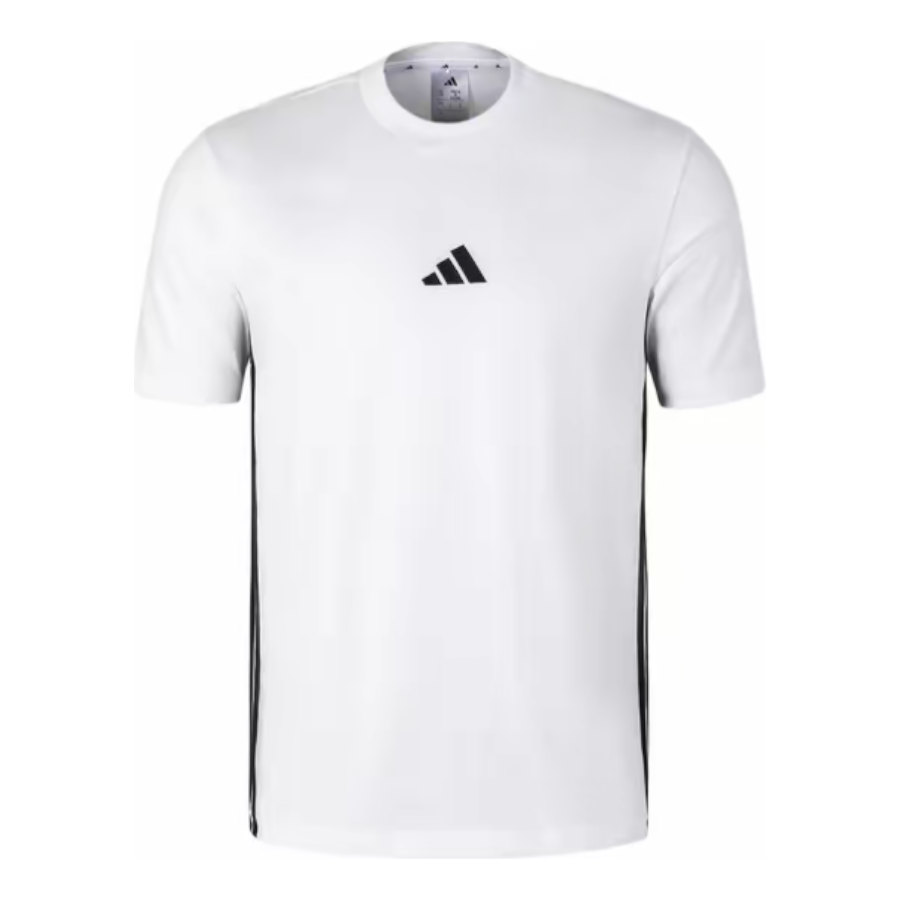 adidas Essentials Single Jersey 'White Black' JY8563