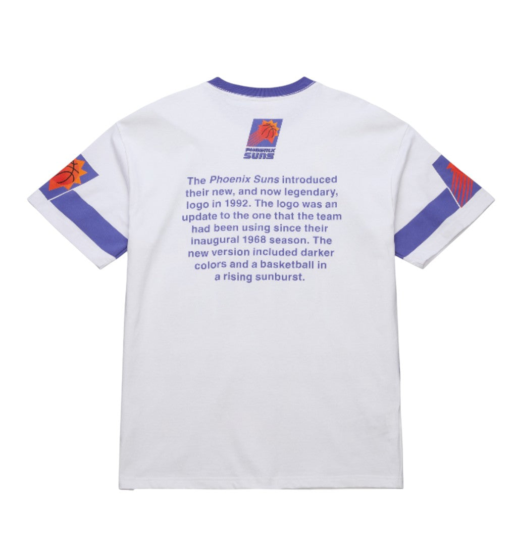 Mitchell & Ness NBA Origins Premium Vintage T-Shirt 'Phoenix Suns' FC9265-PSUWHIT