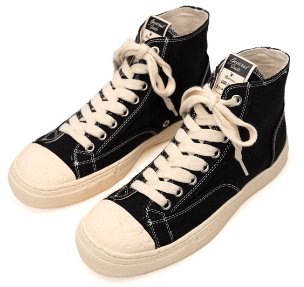 Maison MIHARA YASUHIRO PAST Sole Canvas High-top Sneaker 'Black' S09FW204-BLK
