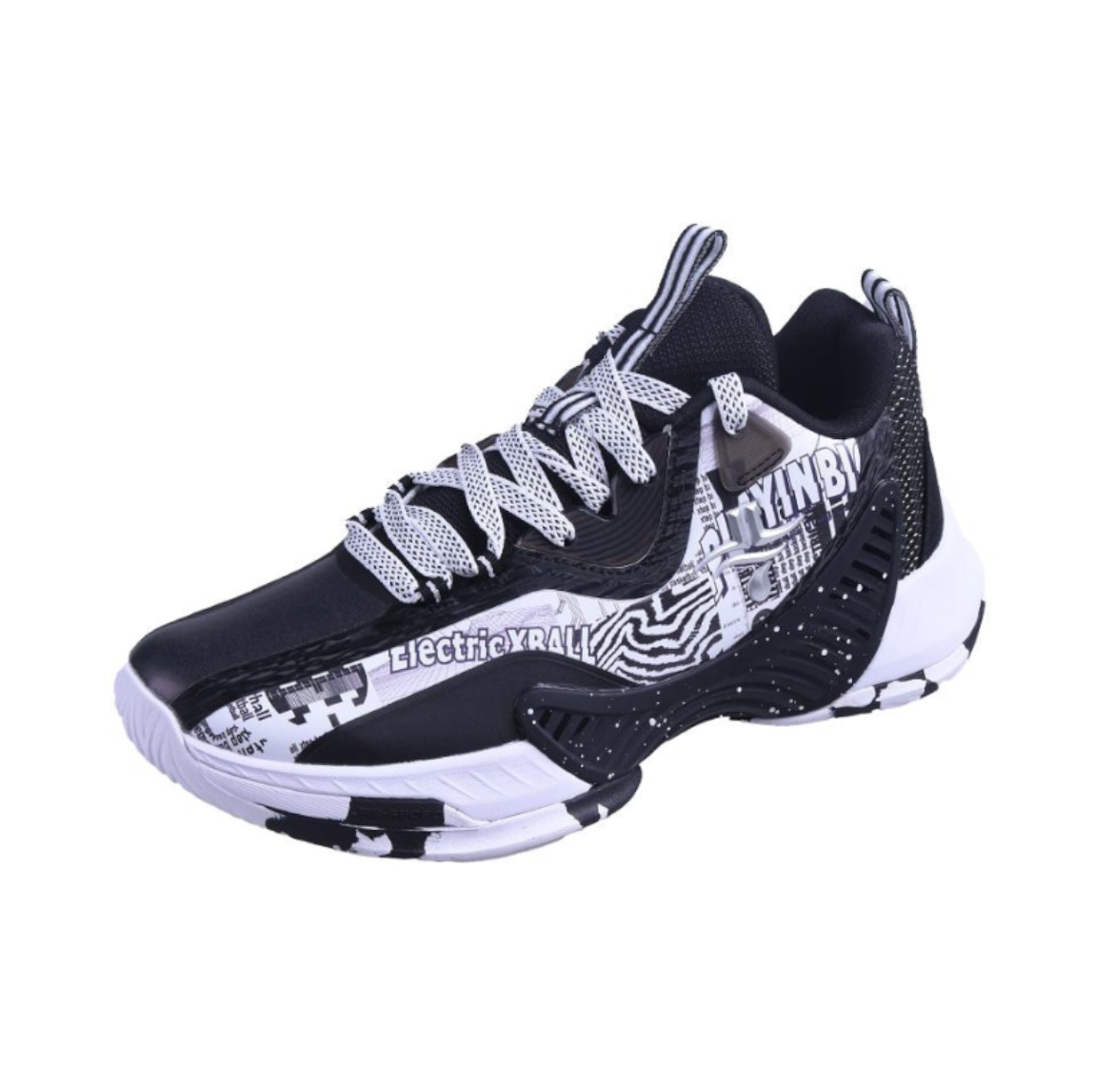 Xtep Jeremy Lin Storm 'White Black Comic' 978419120039-BLKWHT