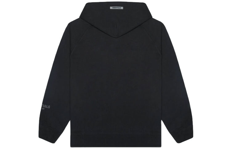 Fear of God Essentials FW20 3D Silicon Applique Hoodie 'Black' 192HO202000F