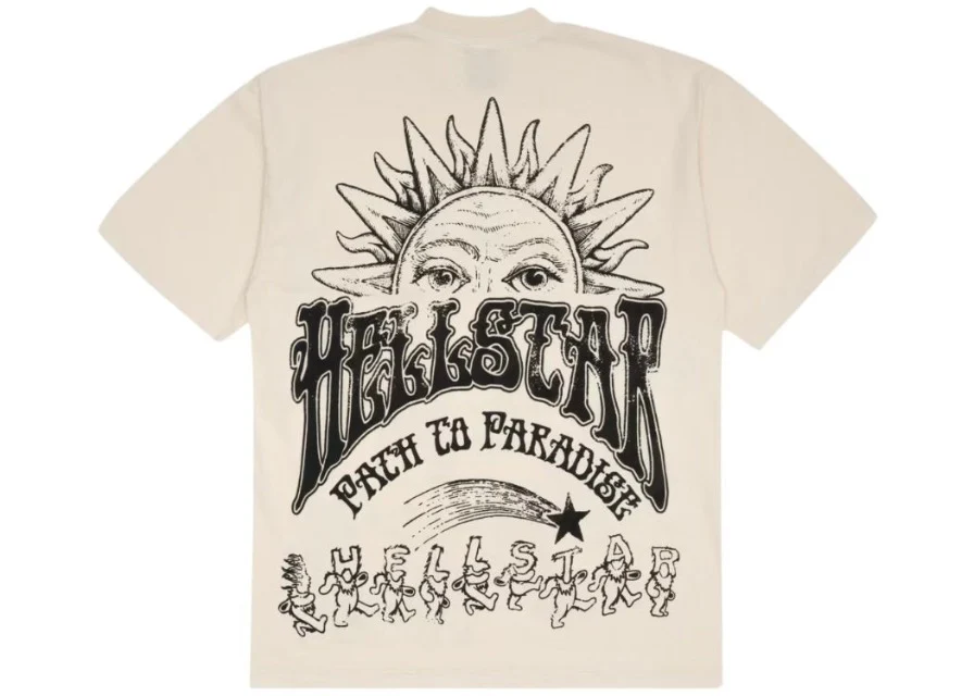 Hellstar Studios Grateful Dead Dancing Bears T-shirt 'Beige' HSGDC-CREAM