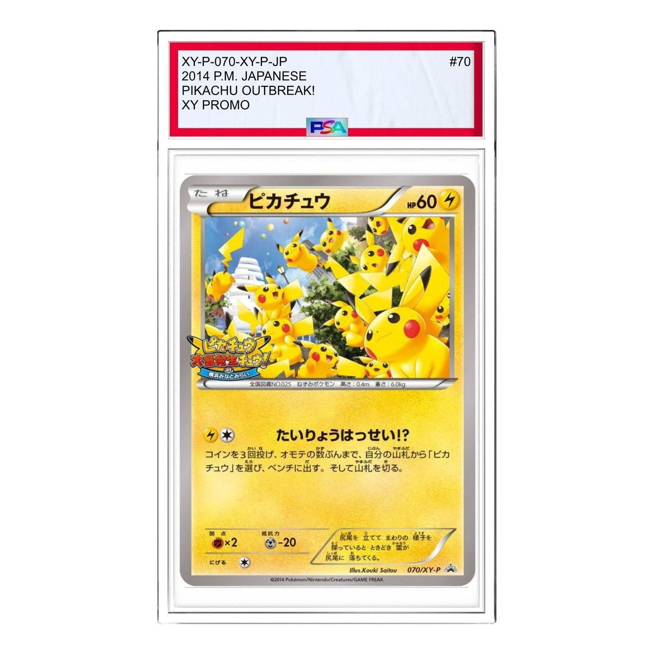 Pokemon XY-P Promotional cards [XY-P 070/XY-P] 'Pikachu: PROMO' XY-P-070-XY-P-JP