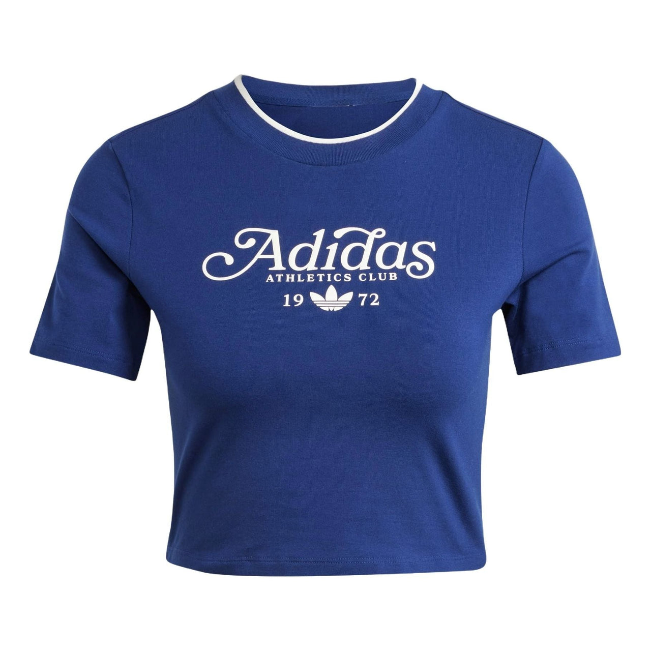 (WMNS) adidas Graphic Badge Slim 3-Stripes T-shirt Asia Sizing 'Dark Blue' IX3544
