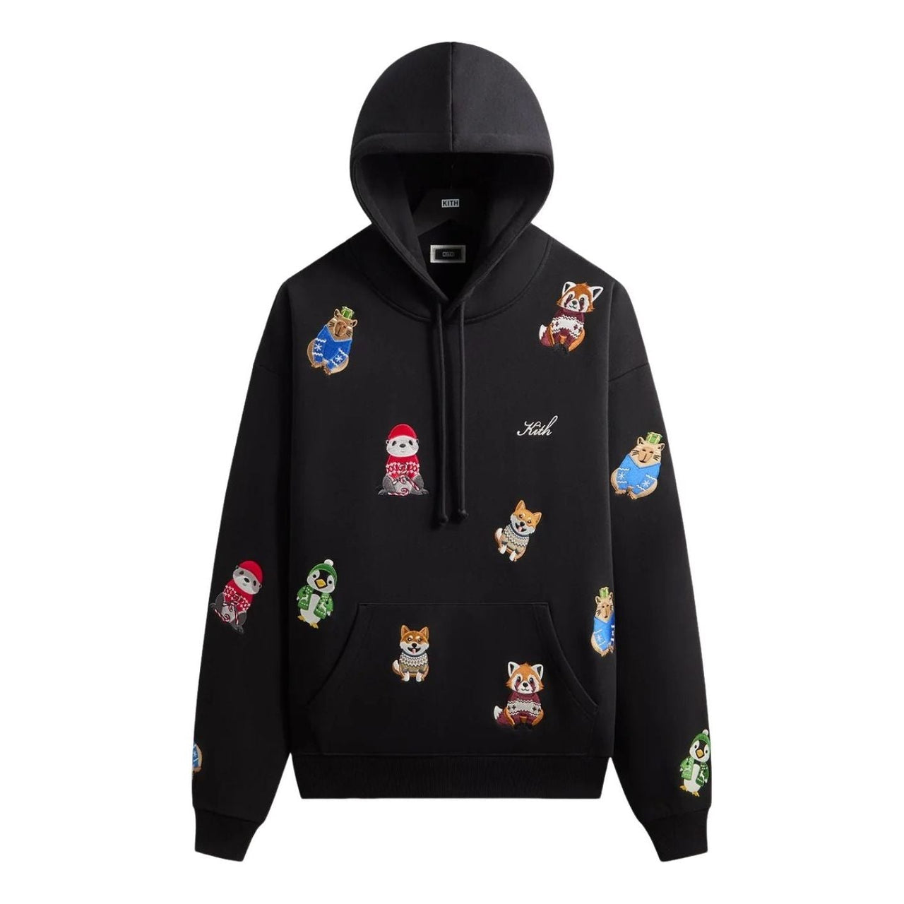 KITH Kithmas 2025 Animal Character Nelson Hoodie 'Black' KHM034786-001