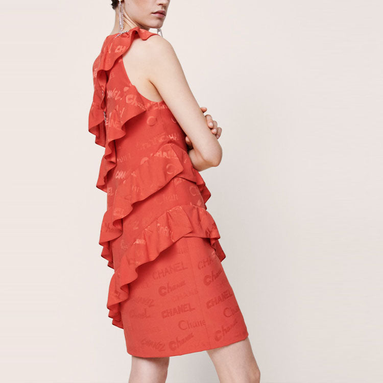CHANEL SS22 Sleeveless Dress Women's Red