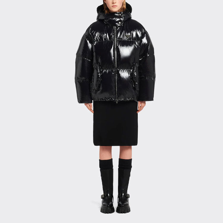 PRADA Down Jacket Coat Women's Black