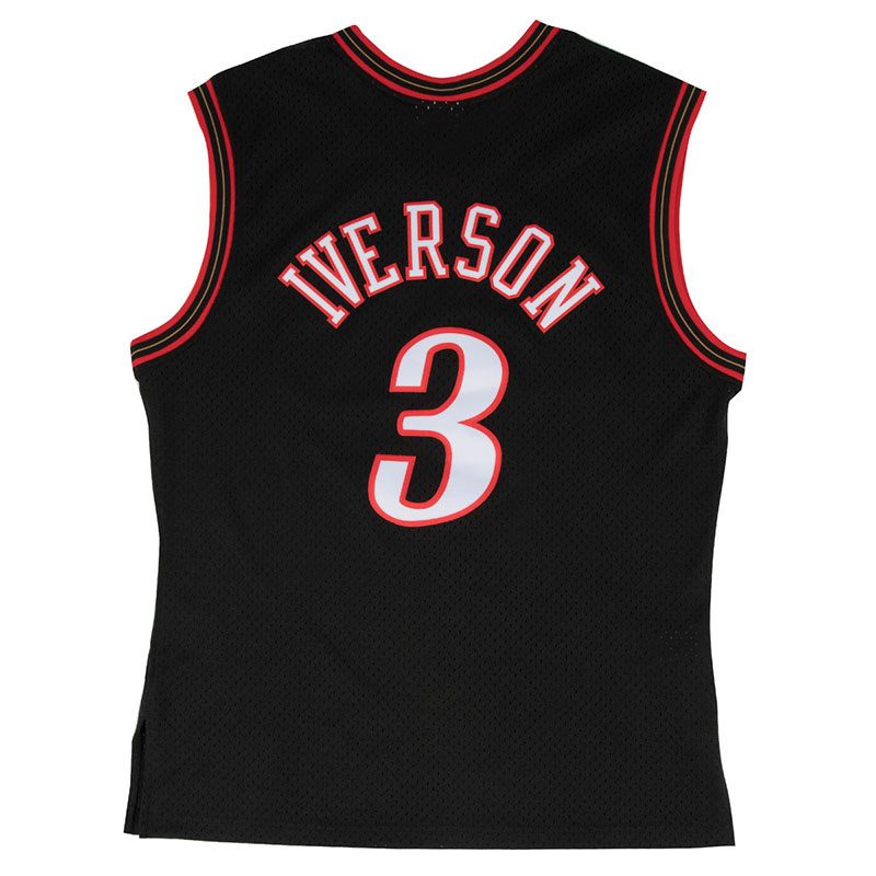 Mitchell & Ness NBA Swingman Jersey Philadelphia 76ers Road 2000-01 Allen Iverson 'Black' SMJYGS18201-P76BLCK00AIV