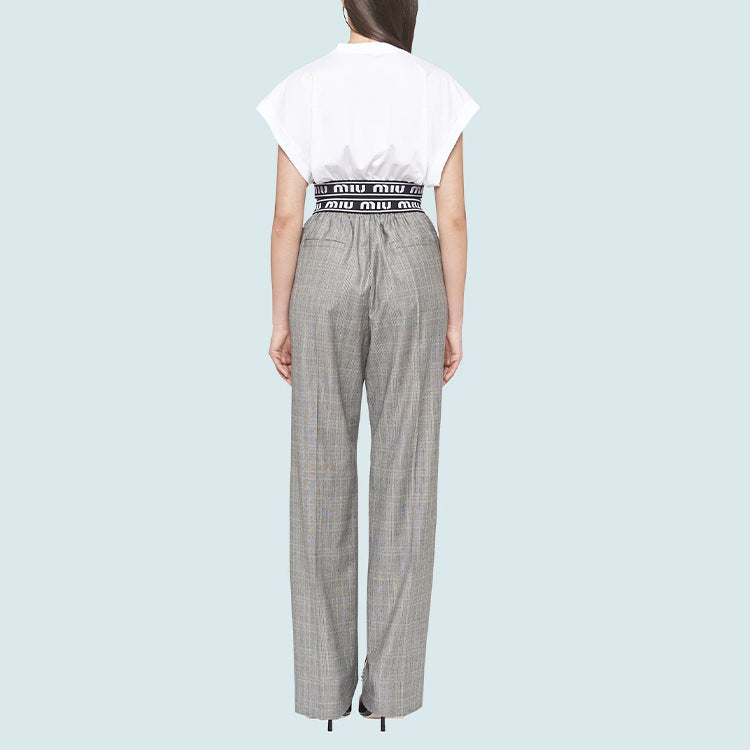 MIU MIU Crop Tops Women's White