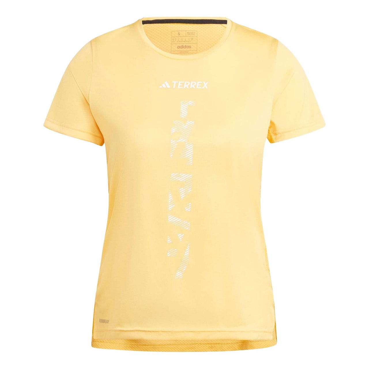 (WMNS) adidas Terrex Agravic Trail Running T-shirt Asia Sizing 'Yellow' IP4823