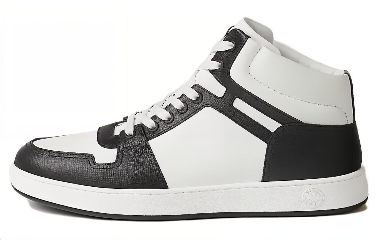 HERMES Inject High-Top Skateboard Shoes Men's White