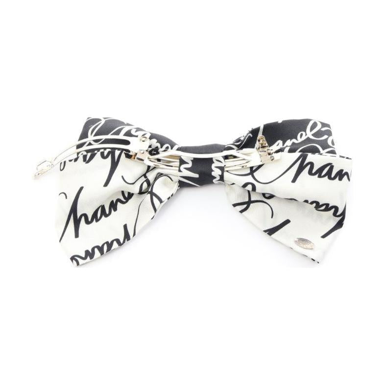 CHANEL Pre-Owned 1986-1988 Logo-print Bow Hair Clip