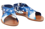 LOUIS VUITTON Palma Monogram Beach Sandals Women's Blue