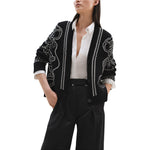 HERMES Cashmere Sweater Women's Blue Black