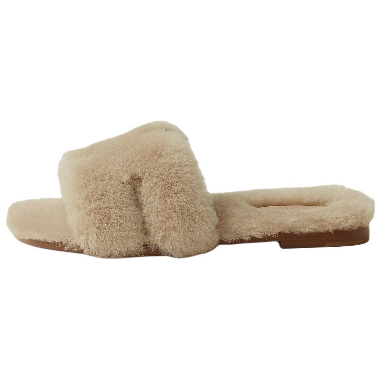 HERMES Oran Slide Slippers Women's Beige
