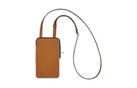 HERMES Hac A Bo Epsom Calfskin Cell Phone Pouch Women's 1H Toffee Patina