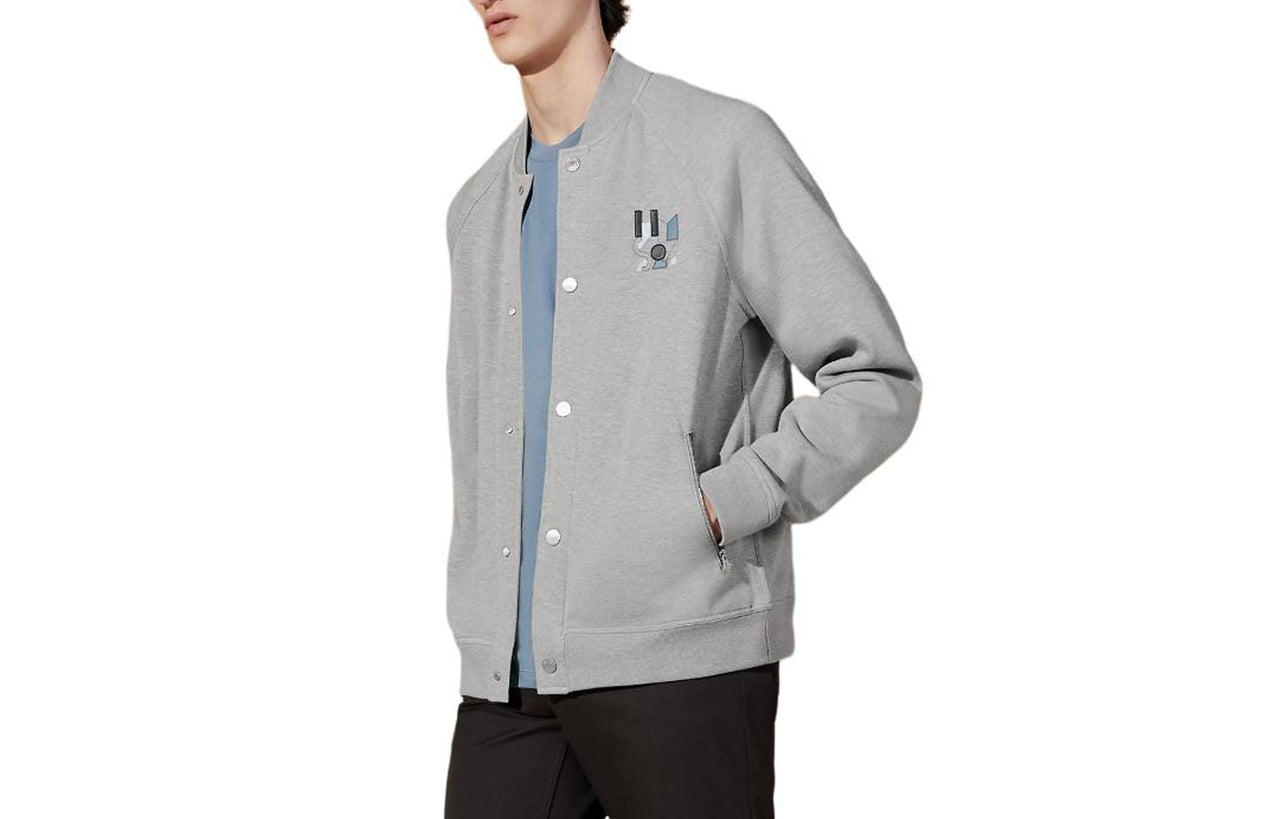 HERMES Jackets Coats Men's Light Gray