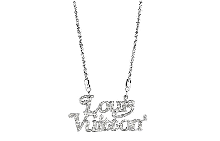 LOUIS VUITTON X Nigo Squared Strass Necklace