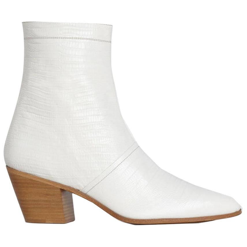 CELINE Ankle Boots Women's White