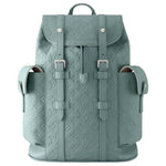 LOUIS VUITTON CHRISTOPHER Cow Leather Backpack Medium Size Men's Green