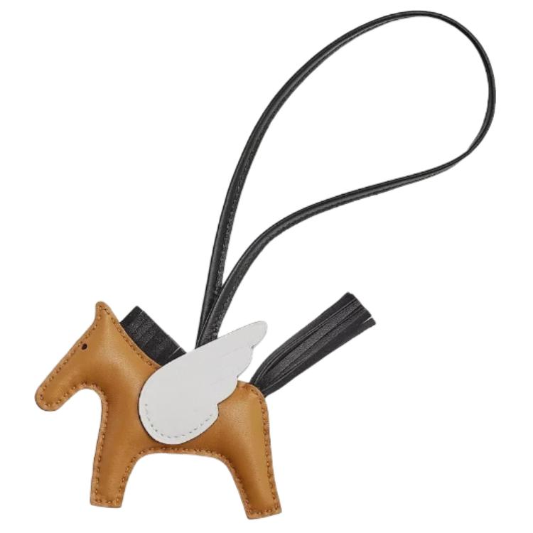 HERMES Leather Pendants Unisex Brown