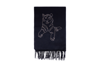 HERMES Cashmere Knit Scarves Unisex
