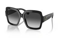 CHANEL Plate Frame Irregular Shape Sunglasses Unisex Black