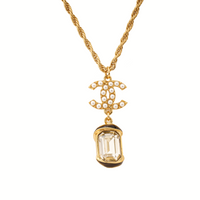 CHANEL Necklaces Women's Gold