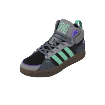 adidas Neo 100DB Mid Shoes 'Grey Black Purple Gum' GZ2584