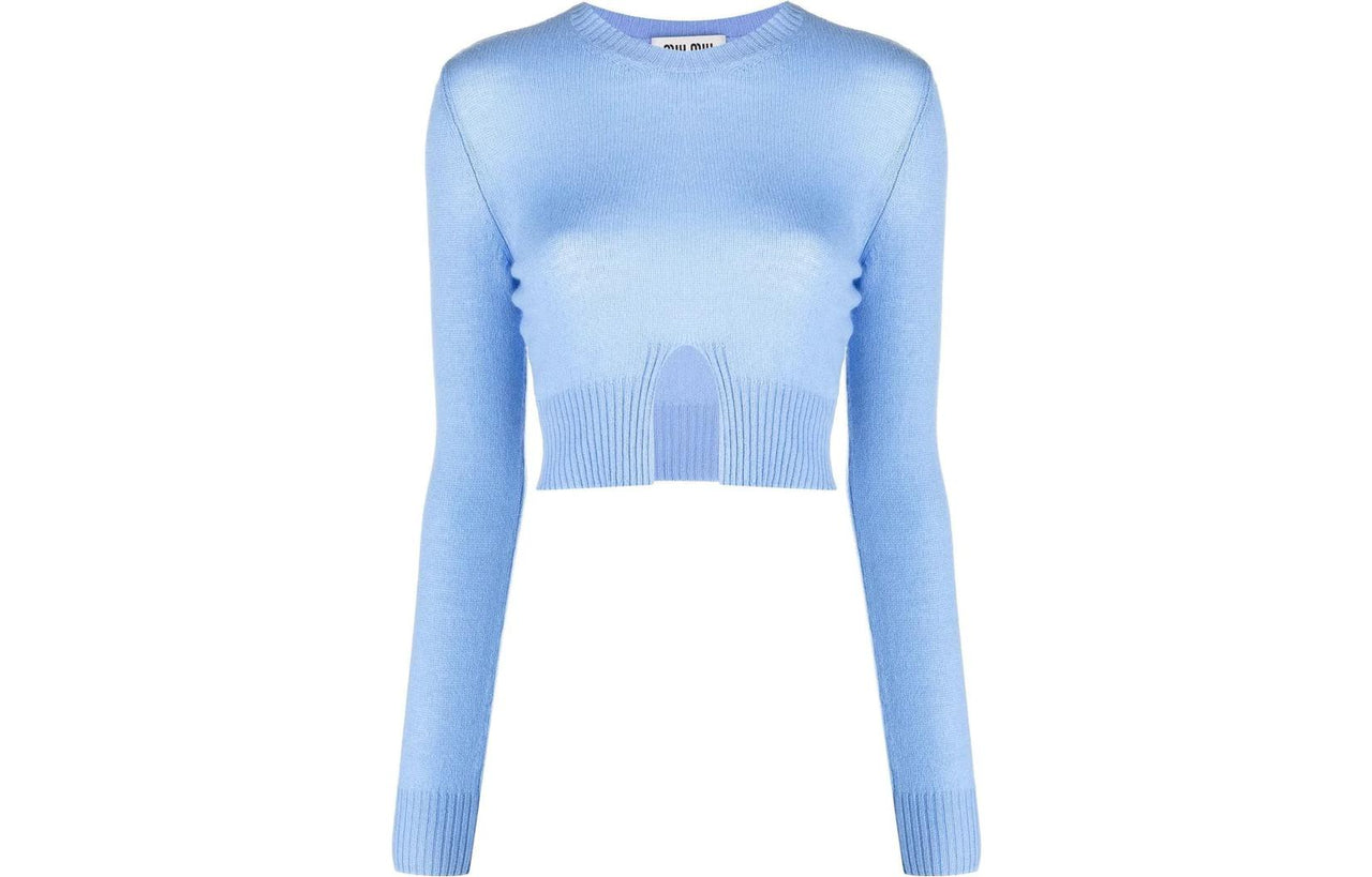 MIU MIU SS23 Sweater Women's Blue