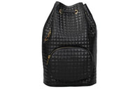 CELINE Calfskin Backpack Medium Size Women's Black