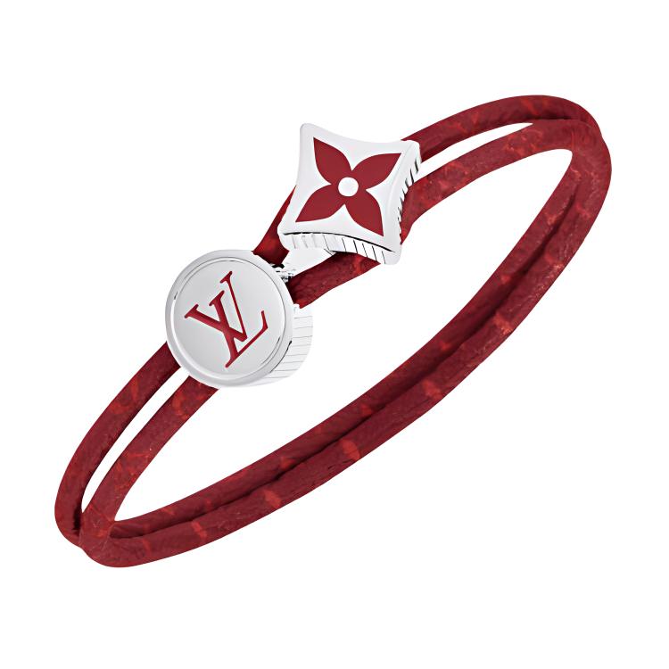 LOUIS VUITTON Brass Bangles Men's Red