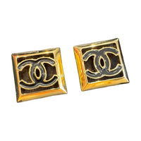 CHANEL Metal Earrings Women's Gold