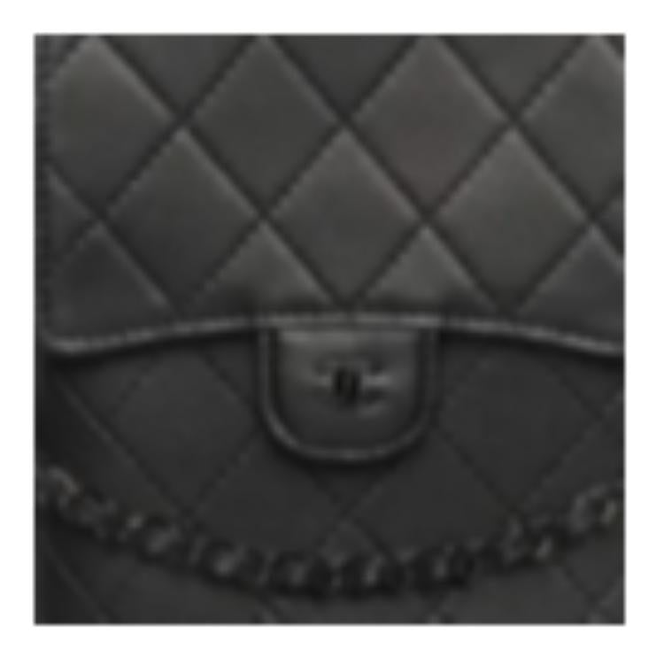 CHANEL Calfskin Cell Phone Pouch Women's Black