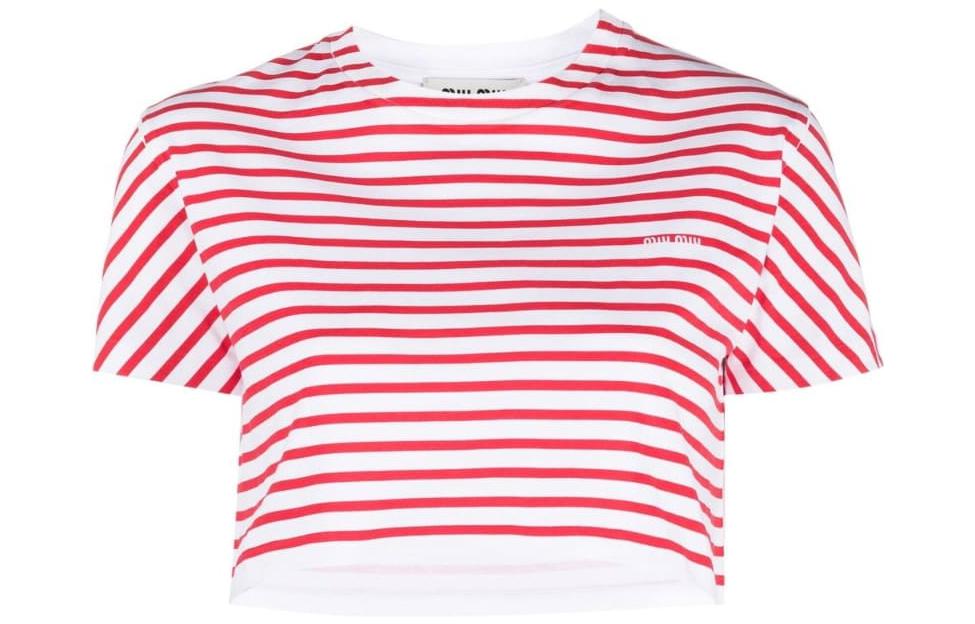 MIU MIU Crop Tops Women's Red