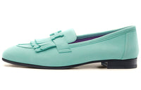 HERMES Royal Casual Single Shoes Women's Sea Foam Green