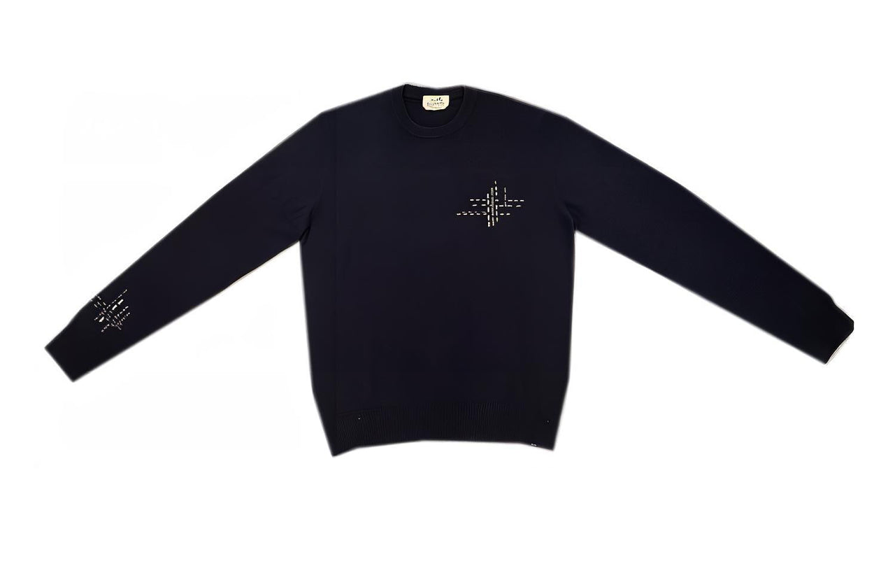HERMES FW23 Sweater Men's Marine Blue