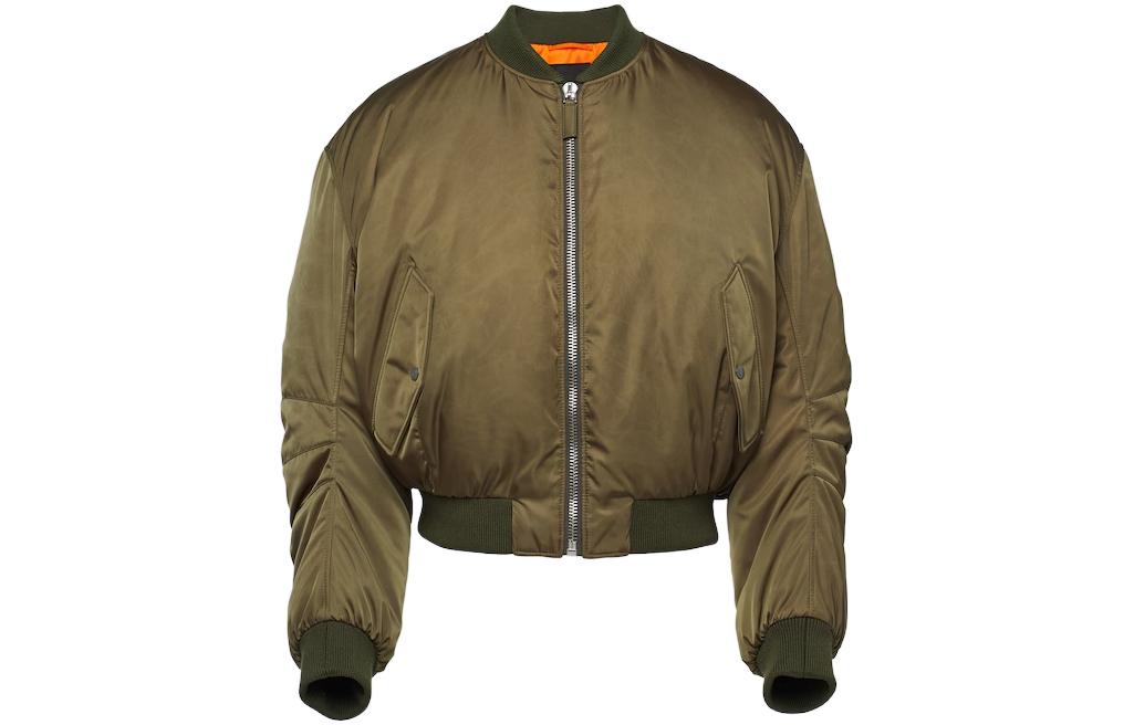 PRADA Zip-Up Down Bomber Jacket