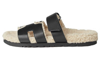 HERMES Chypre Noir/Ecru Calfskin Wool Men's